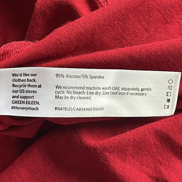 Eileen Fisher Mock Neck‎ Tunic Top Pullover Stretch Knit Large Comfy Everyday - Picture 10 of 11